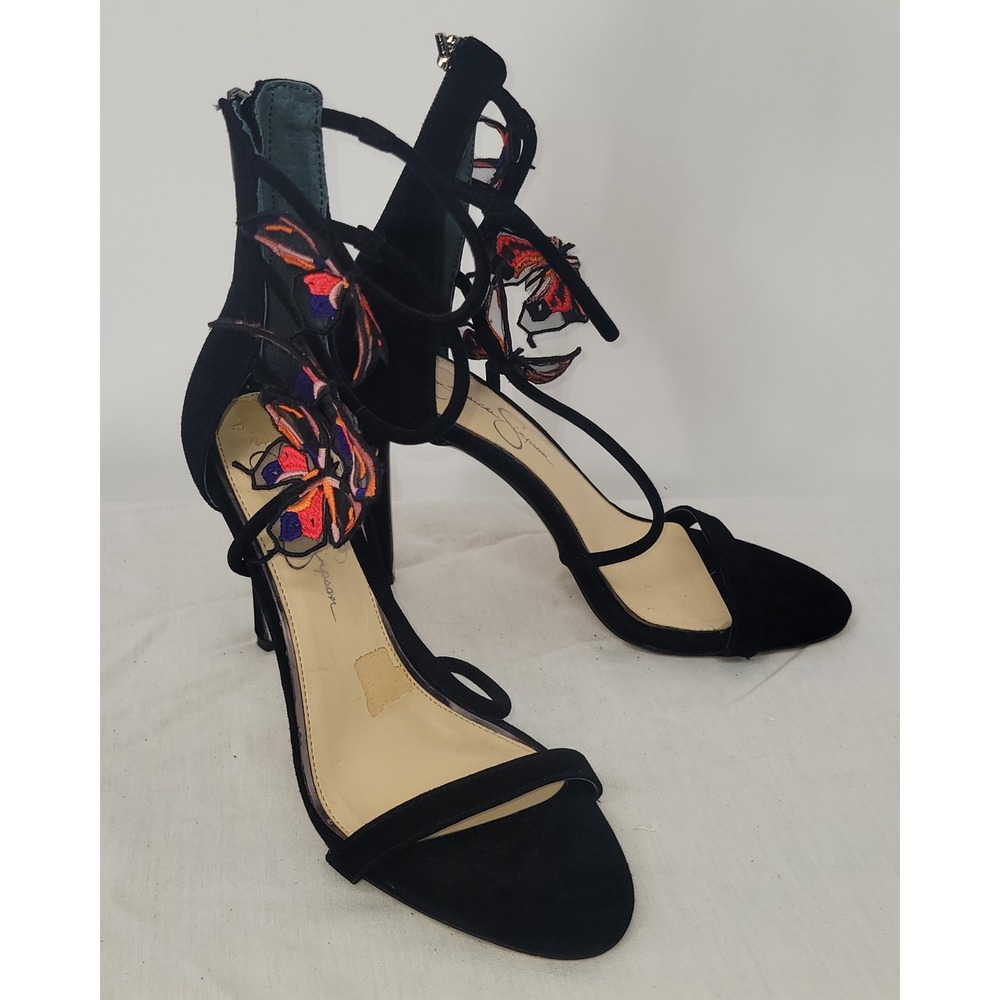 Jessica Simpson Jonna Stiletto Heels w/3D Butterflies - Picture 2 of 9